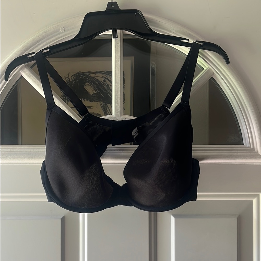 Black Molded Cup Bra with Adjustable Straps